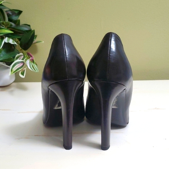 Valentino Garavani | Brown Leather and Suede Pumps with Laces Sz 37 - Picture 9 of 11